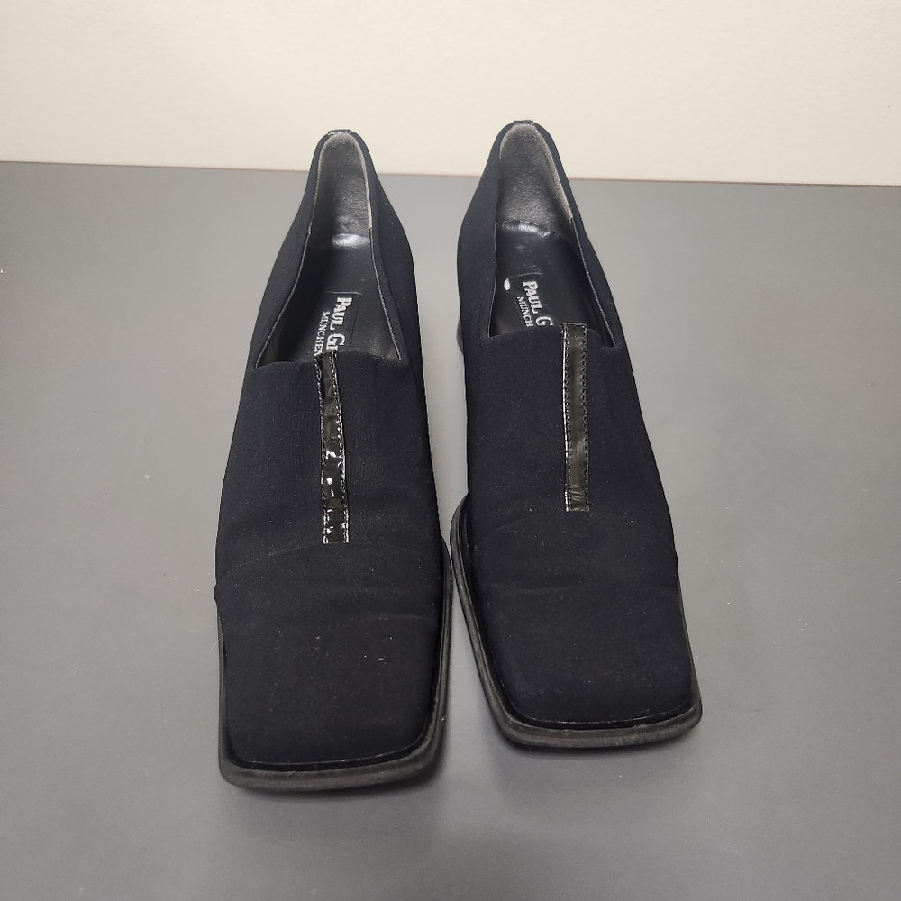 Paul Green Munchen blue block heel pumps with square toe Sz 6US. 3.5